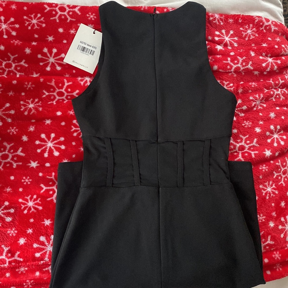 Hello Molly Black Mesh Corset Mini Dress - Picture 7 of 7
